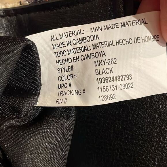 Madden NYC Black Plaid Boucle Boxy Top Handle Bag with Crossbody Strap - Picture 6 of 12